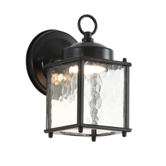 DOMETOUR Outdoor Wall Sconce Lights with Clear Glass, Outside Garage Sconce Lighting Waterproof Farmhouse Wall Lantern Lamp for House Patio Doorway image {2}