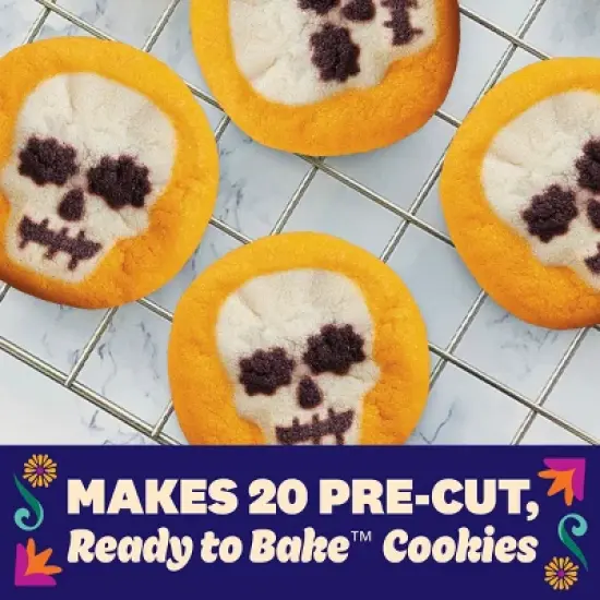 Pillsbury Sugar Skull Shape Cookies Dough - 9.1oz/20ct image {2}