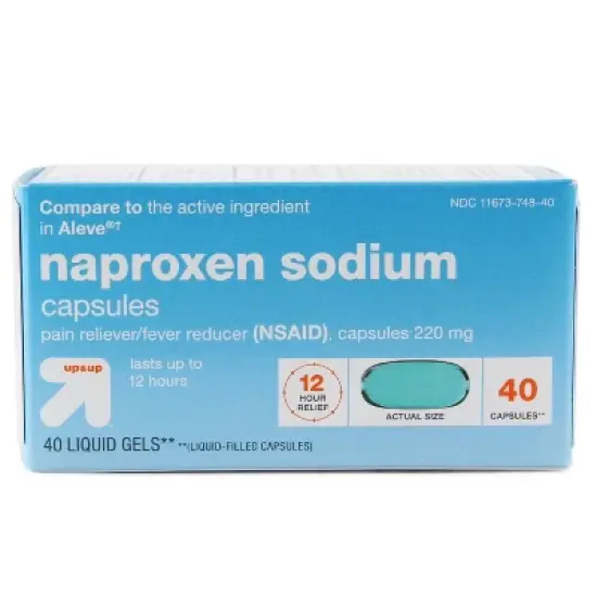Naproxen Sodium (NSAID) Pain Reliever/Fever Reducer Liquid Gels - up&up&trade; image {4}