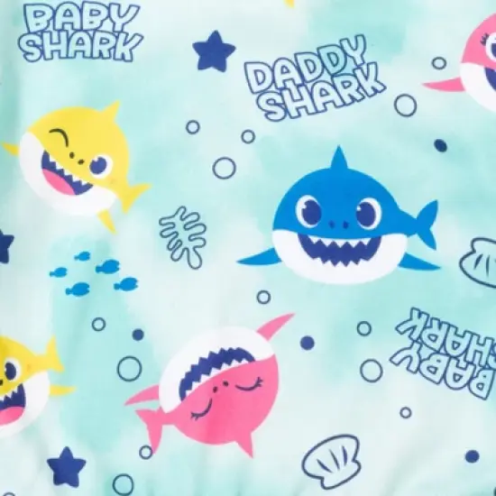 Pinkfong Baby Shark Daddy Shark Mommy Shark Girls Pullover Fleece Sweatshirt and Leggings Outfit Set Infant  image {3}