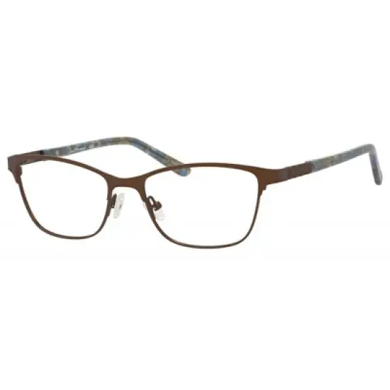 Ernest Hemingway H4822 Womens Rectangular Frame Eyeglasses in Brown 52 mm image {4}