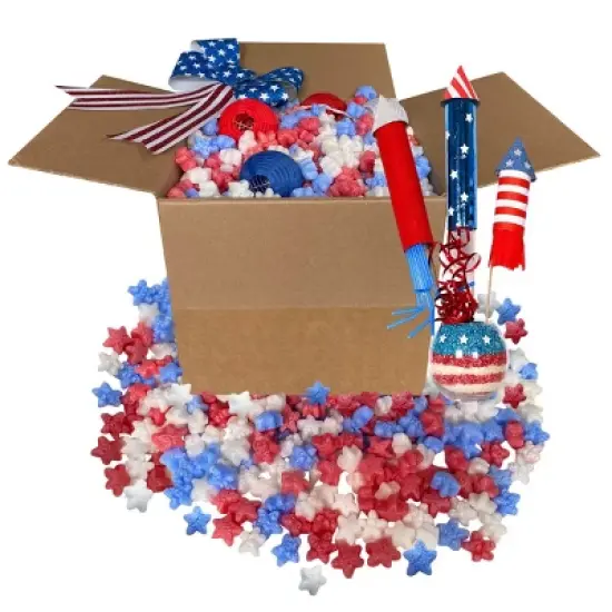 UOFFICE Star-Shaped Plant-Based Low-Priced Packing Peanuts 1.5 CU. FT. 1-Pack image {6}