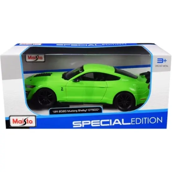 2020 Ford Mustang Shelby GT500 Bright Green 1/24 Diecast Model Car by Maisto image {2}
