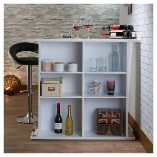 Pub Bar Height Table White - Acme Furniture image {2}