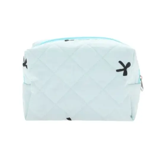 Unique Bargains Rectangle Bow Embroidery Makeup Bag 1 Pc image {5}