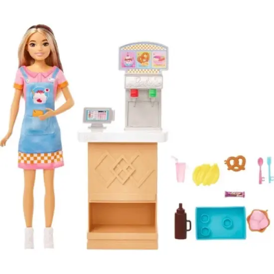 Barbie Skipper Doll and Snack Bar Playset with Color-Change Feature and Accessories First Jobs image {2}