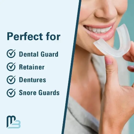 Mint Retainer Cleanser Tablets with Soak Container Kit, Universal Denture Cleaning Tablets, Removes Stains Odor, M3, 92 Tablets & 1 bath case image {5}