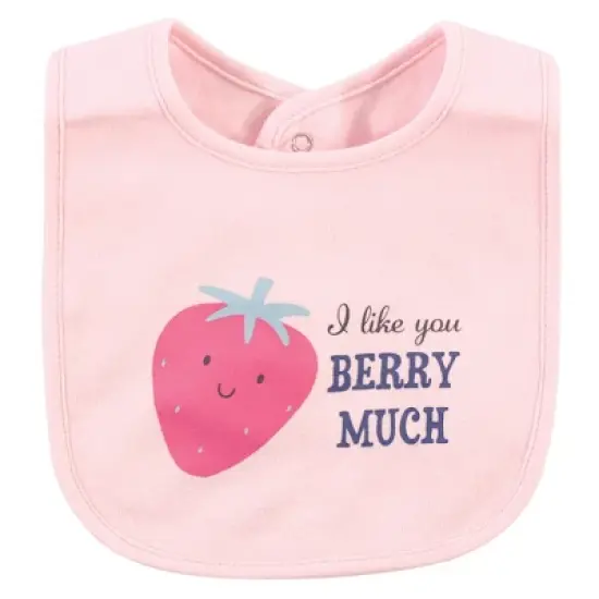 Hudson Baby Infant Girl Cotton Bibs, Food Puns Girl, One Size image {7}