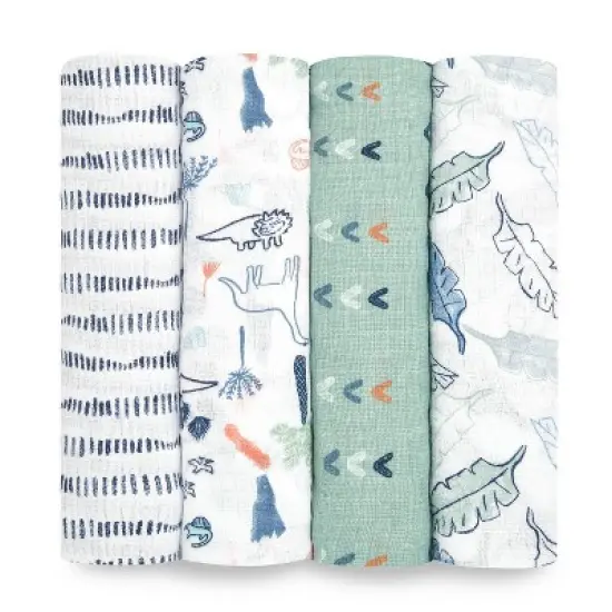 aden + anais essentials Muslin Swaddle Blankets - 4pk image {4}
