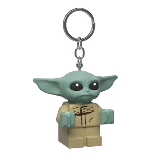 LEGO Star Wars Lightsaber Gel Pen Green Ink with Baby Yoda Grogu Bag Tag and Keychain Gift Set image {4}