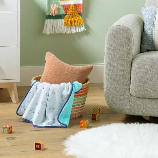 Baby Jersey Knit Blanket - Cloud Island&trade; Blue image {1}