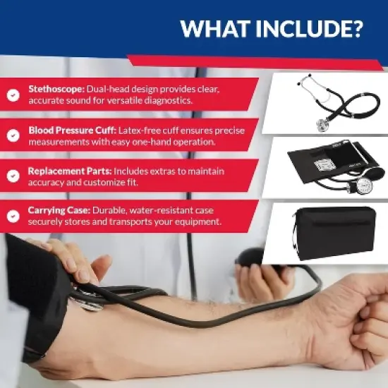 Professional Blood Pressure and Sprague Stethoscope Kit image {3}