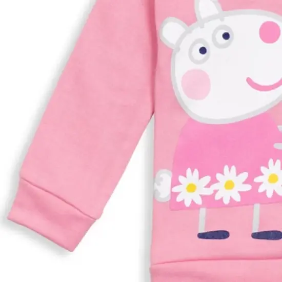 Peppa Pig Girls Fleece Hoodie and Leggings Outfit Set  image {5}