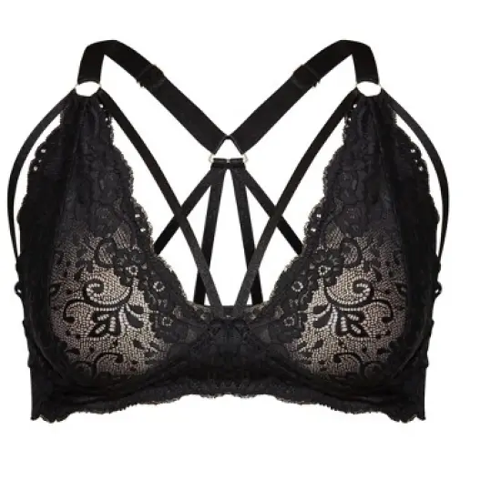 Women's Plus Size  Sophie Strappy Bralette - black | FOX & ROYAL image {2}