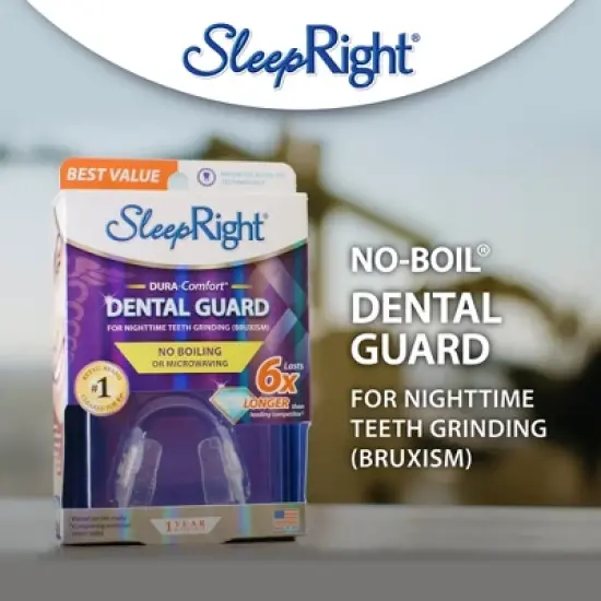 SleepRight Dura-Comfort Dental Guard &ndash; Ultimate Mouth Guard for Teeth Grinding, Clenching & Bruxism Prevention image {1}