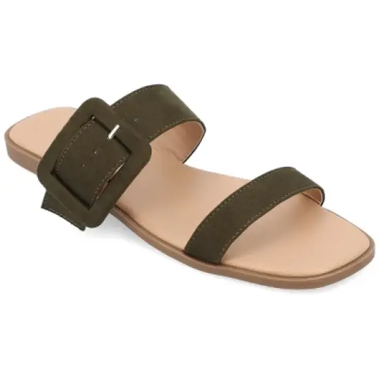 Journee Collection Womens Kerris Tru Comfort Foam Multi Strap Slip On Sandals image {12}