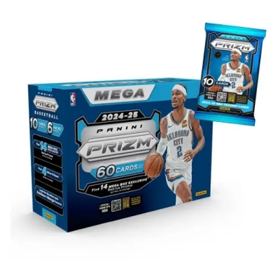 2024-25 Panini NBA Prizm Basketball Trading Card Mega Box image {1}