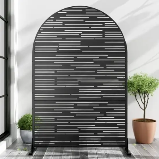 Dovelina Arched Outdoor Privacy Screen Patio Decorative Screens image {12}