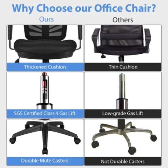 Tangkula Ergonomic Office Chair w/Retractable Footrest High Back Reclining Executive Chair w/Adjustable Headrest image {4}