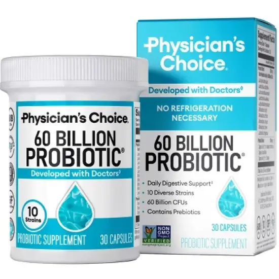 Physician's Choice 60 Billion Probiotic with Prebiotic Capsules image {10}
