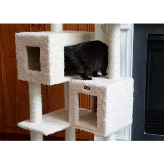 Armarkat Multi-Level Real Wood Cat Tree With Two Spacious Condos, Perches for Kittens Pets Play A6702 image {5}