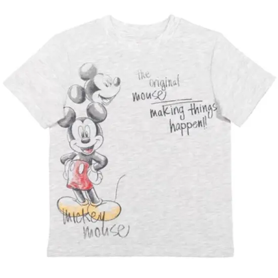 Disney Mickey Mouse T-Shirt and Shorts Outfit Set Grey / Oatmeal  image {3}