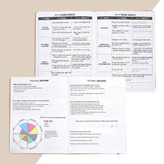 Undated Planner PRO Weekly 8.5"x11" Rose Gold - Clever Fox image {4}