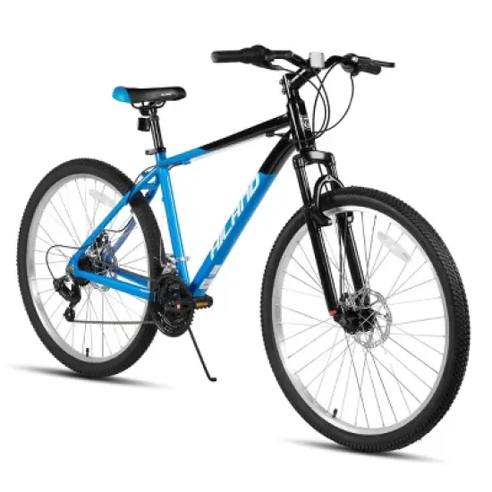 HILAND 26 Inch 27.5 Inch Mountain Bike for Adults, 18-Speed with Front Suspension, Lightweight Aluminum Frame, Dual Disc Brakes image {9}