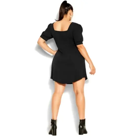 Women's Plus Size Electric Dress - black | CITY CHIC image {2}