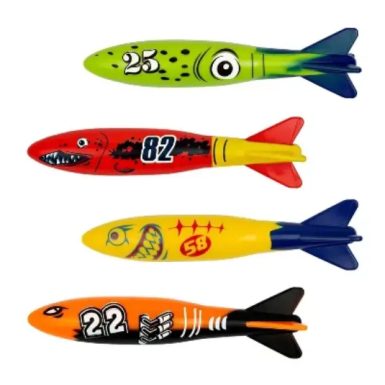 Poolmaster Torpedo Gliders Diving Toy Swimming Pool for Underwater Play - 4pk image {15}