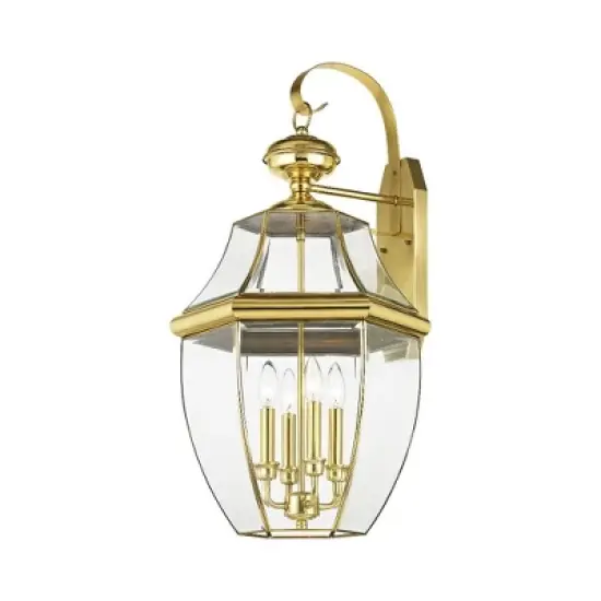 Livex Lighting Monterey 4 - Light Wall Light in  Polished Brass image {2}