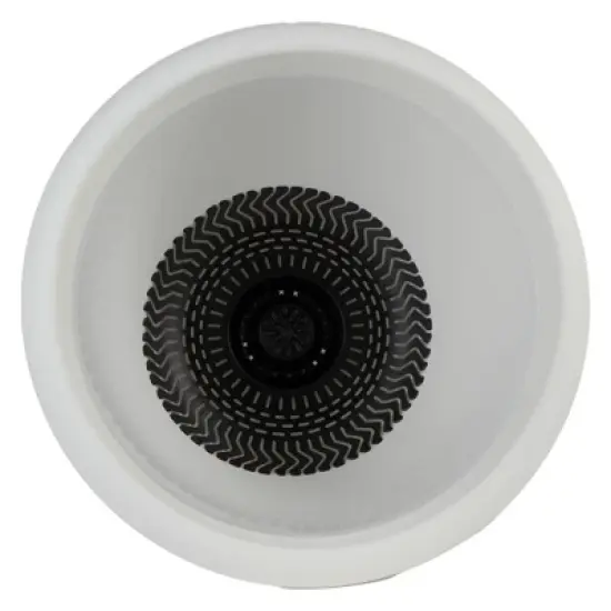 The HC Companies Sevilla Round Self-Watering Pot, Plastic Classic Planter with Internal Disk for Indoor and Outdoor Plants, 12 Inch, White image {5}