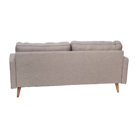 Flash Furniture Hudson Mid-Century Modern Sofa with Tufted Upholstery & Solid Wood Legs image {8}