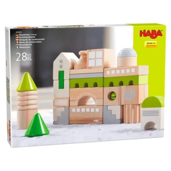 HABA Coburg Wooden Building Blocks 28 Piece Set (Made in Germany) image {9}
