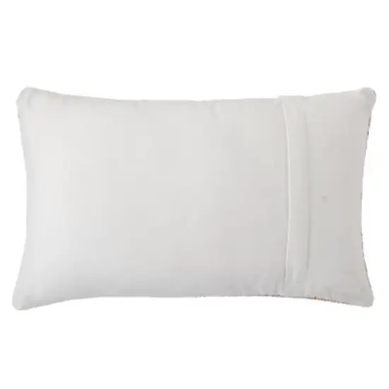 13"x21" Oversize Geometric Indoor/Outdoor Lumbar Throw Pillow White - Jaipur Living image {1}