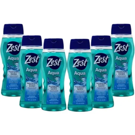 Zest Hydrating Body Wash Aqua 18oz - Pack of 6 image {4}