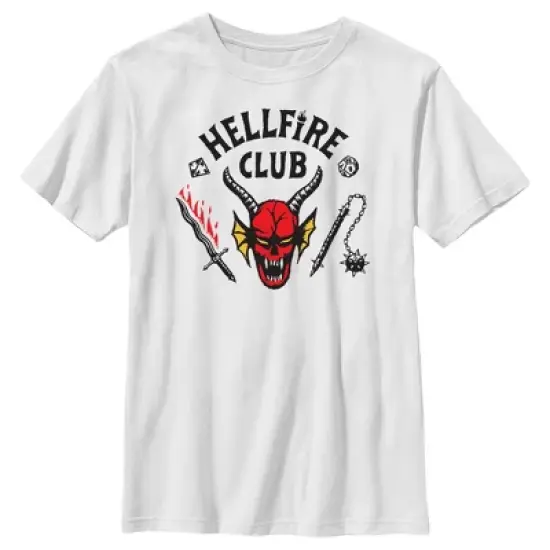 Boy's Stranger Things Welcome to the Hellfire Club T-Shirt image {5}