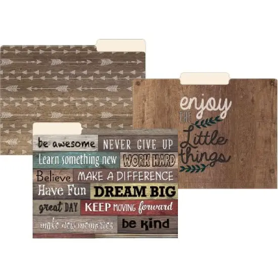 Teacher Created Resources&reg; Farmhouse Chic File Folders, Letter Size, Pack of 12 image {1}