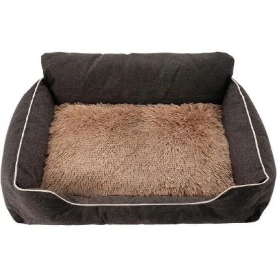 Heynemo Medium Dog Bed with Anti-slip Bottom & Removable Washable Cover, Plush Pet Bed for Dogs and Cats, Cat Couch Bed for Indoor, Outdoor image {5}