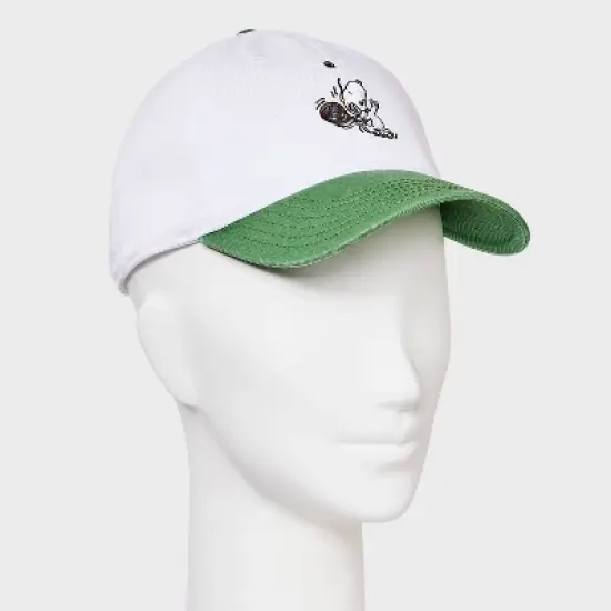 Peanuts Snoopy Pickelball Baseball Hat - White/Green image {1}