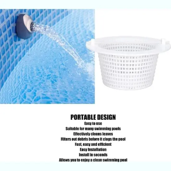 2 Pcs Pool Skimmer Baskets &ndash; Compatible with Hayward SP1091WM image {2}
