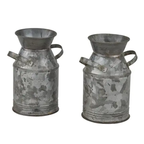Park Designs Galvanized Milk Can Salt & Pepper Set image {4}