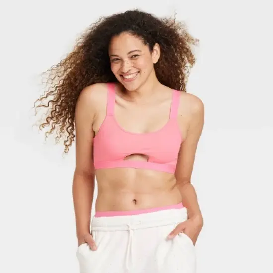 Women's Cotton Rib Cage Back Bralette - Colsie&trade; image {6}