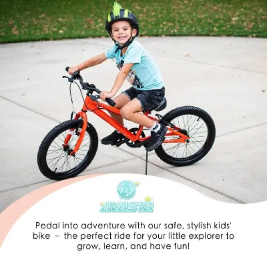 Itopfox Retro Style Kids Bike for Boys and Girls, High Carbon Steel Bicycle with Adjustable Handlebars and Seat, Dual V-Brakes, Kickstand image {2}