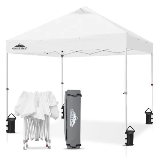 EAGLE PEAK 10 x 10ft Heavy Duty Commercial Pop Up Canopy Industrial Tent image {9}