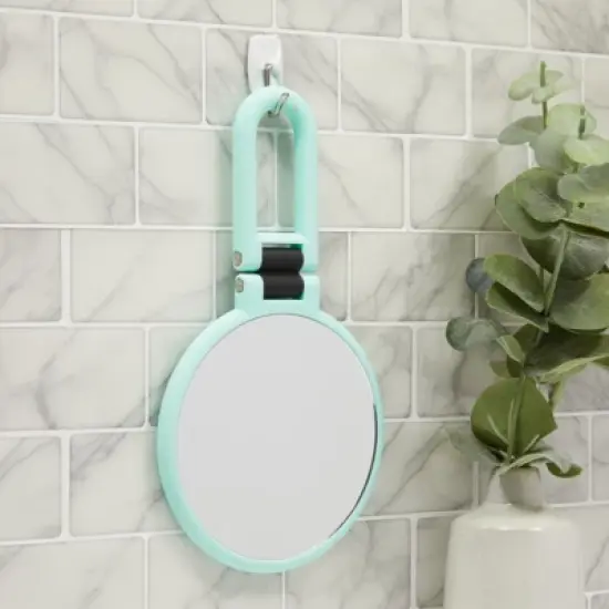 Glamlily Handheld Magnifying Mirror for Makeup, 1/10x Magnification (5.35 in, Green) image {2}