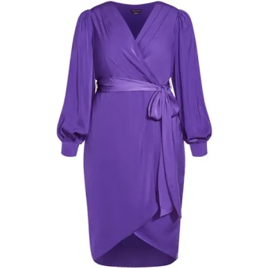 Women's Plus Size Opulent Dress - royal purple | CITY CHIC image {6}