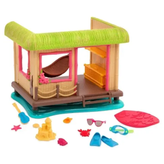 Li'l Woodzeez Miniature Playset with Accessories 15pc - Tiki Hut image {4}