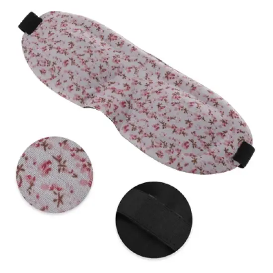 Soft Floral Style 3D Sleep Mask Pink 1 Pc image {2}