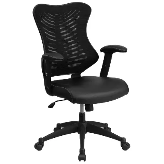 Emma and Oliver High Back Designer Mesh Executive Ergonomic Office Chair w/ Adjustable Arms image {16}